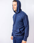 Hoodie Vpro Hombre Azul Solid