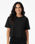 Blusa Crop Negra