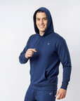 Hoodie  Vpro Hombre Azul Solid